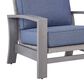 Ashley Half Moon Beach Patio Spring Rocker Lounge Chair in Gray, , large