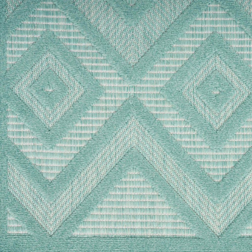 Nourison Versatile 2&#39; x 4&#39; Aqua and Teal Indoor/Outdoor Area Rug, , large