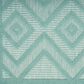 Nourison Versatile 2" x 4" Aqua and Teal Indoor/Outdoor Area Rug, , large