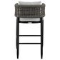 Armen Living Felicia Patio Bar Stool in Light Gray, , large