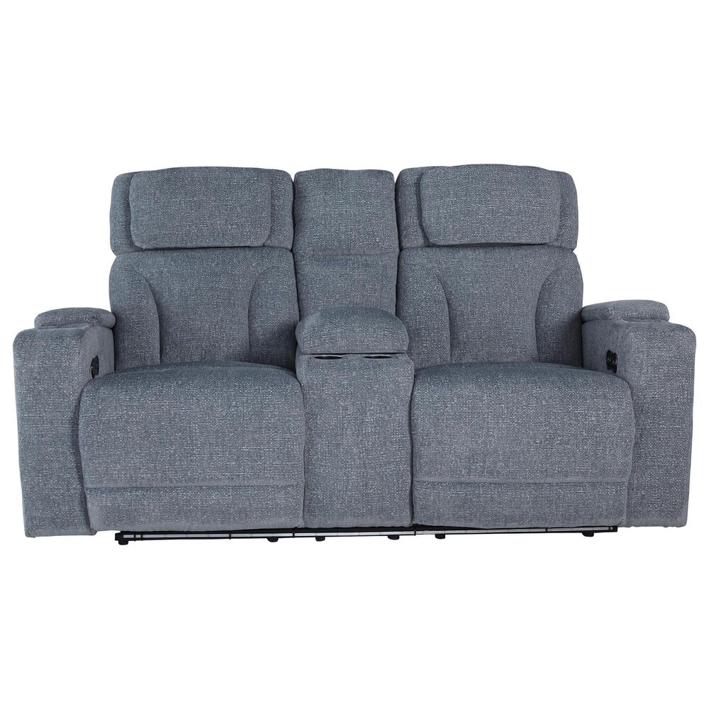 Ashley Forest Lake Power Reclining Loveseat in Steel, , large