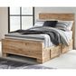 Ashley Hyanna Full Panel Bed with 1 Side Storage in Tan Brown, , large