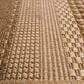 Central Oriental Santorini Large Stripe 7"10" x 9"10" Earth Area Rug, , large