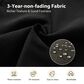 HOMLUX 4-Piece Patio Modular Sofa and Ottoman Set in Black, , large