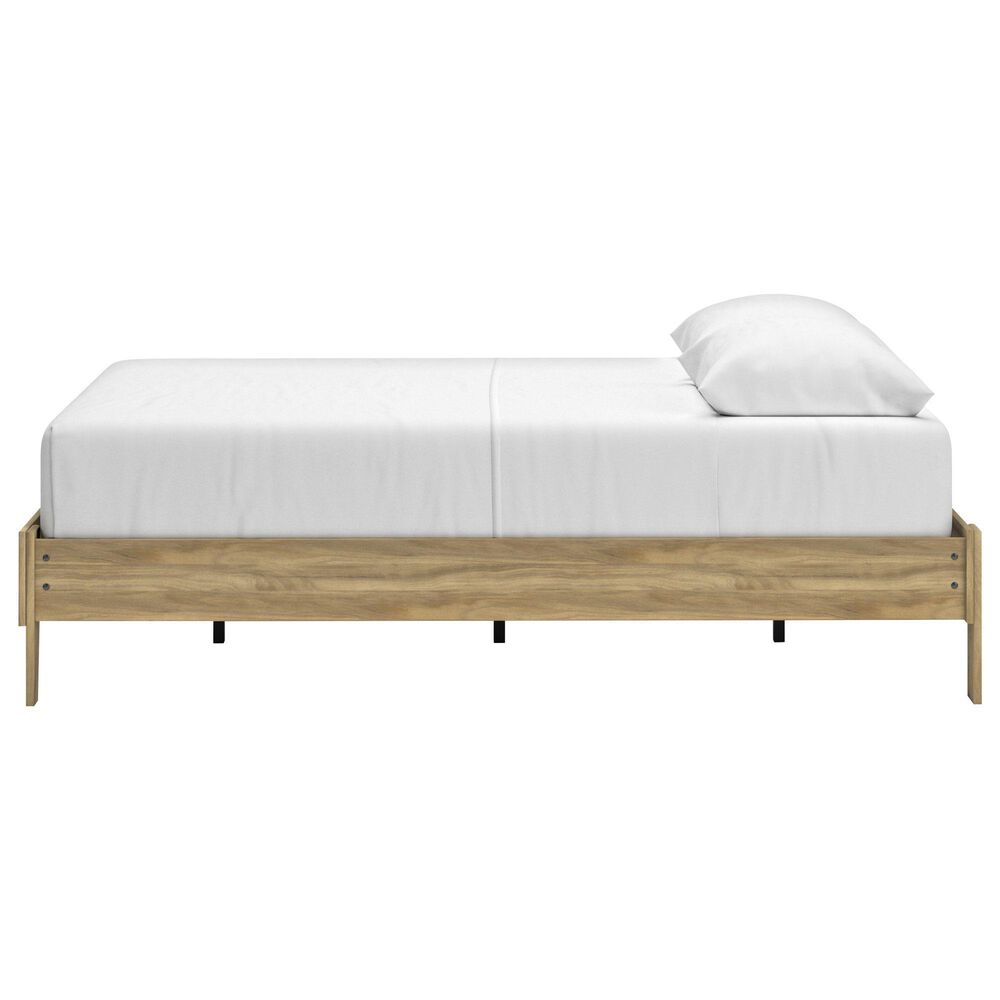 Ashley Bermacy Queen Platform Bed in Light Brown, , large