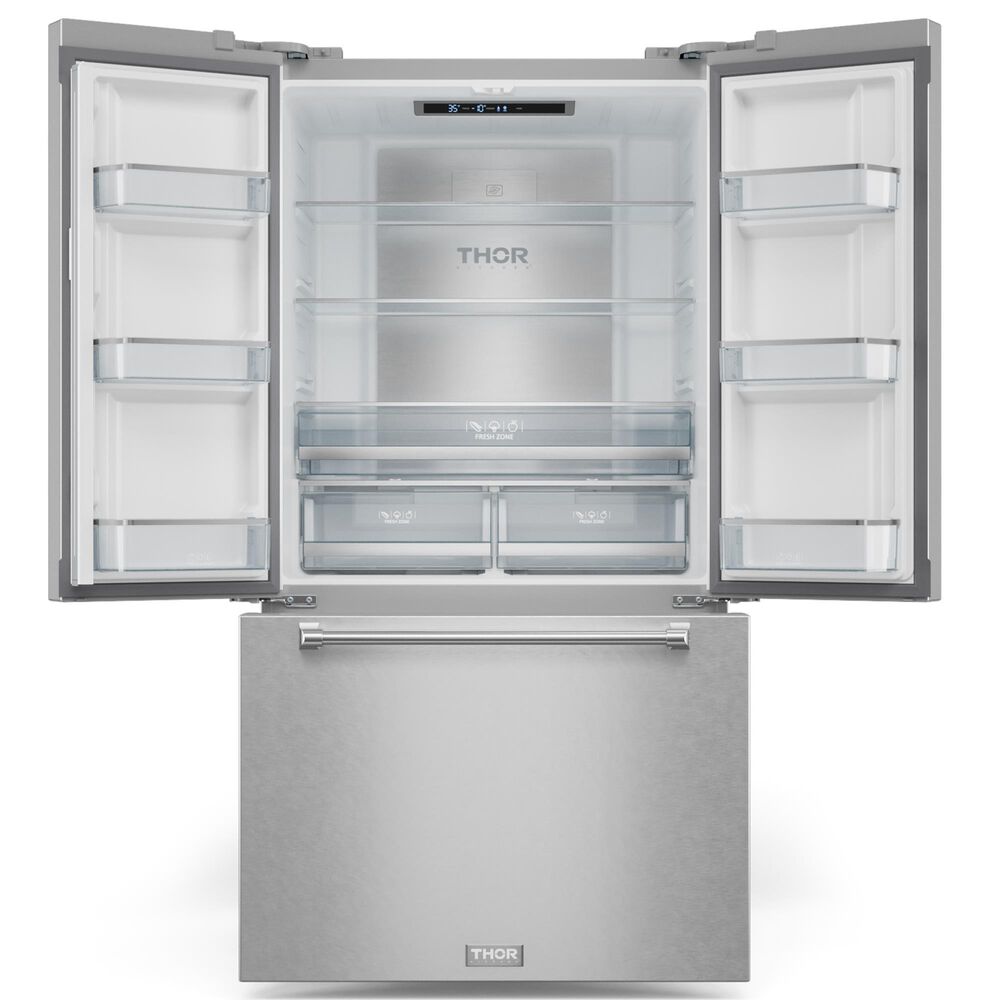 Thor Kitchen Gordon Ramsay 20.3 Cu. Ft. 3-Door French Door Refrigerator in Stainless Steel, , large