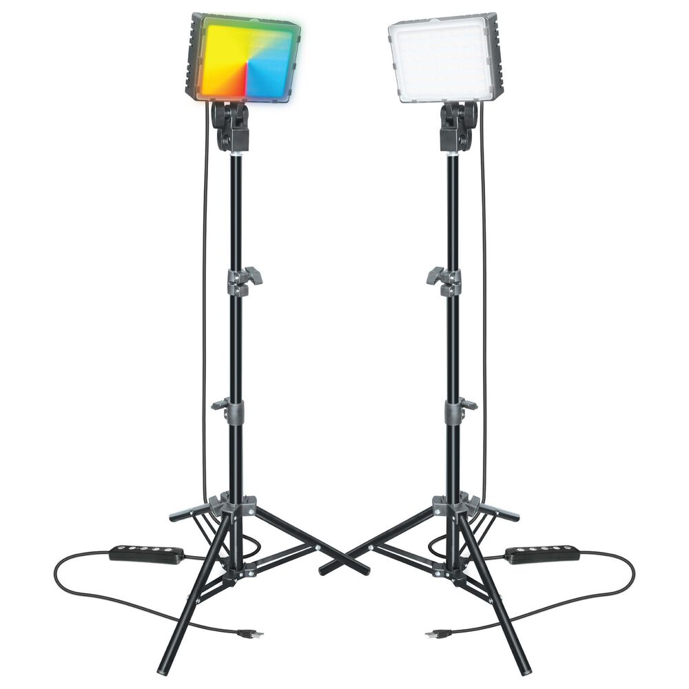 Camera Accessories RGB LED Light Kit for Brilliant Content Creation in Black (Set of 2), , large