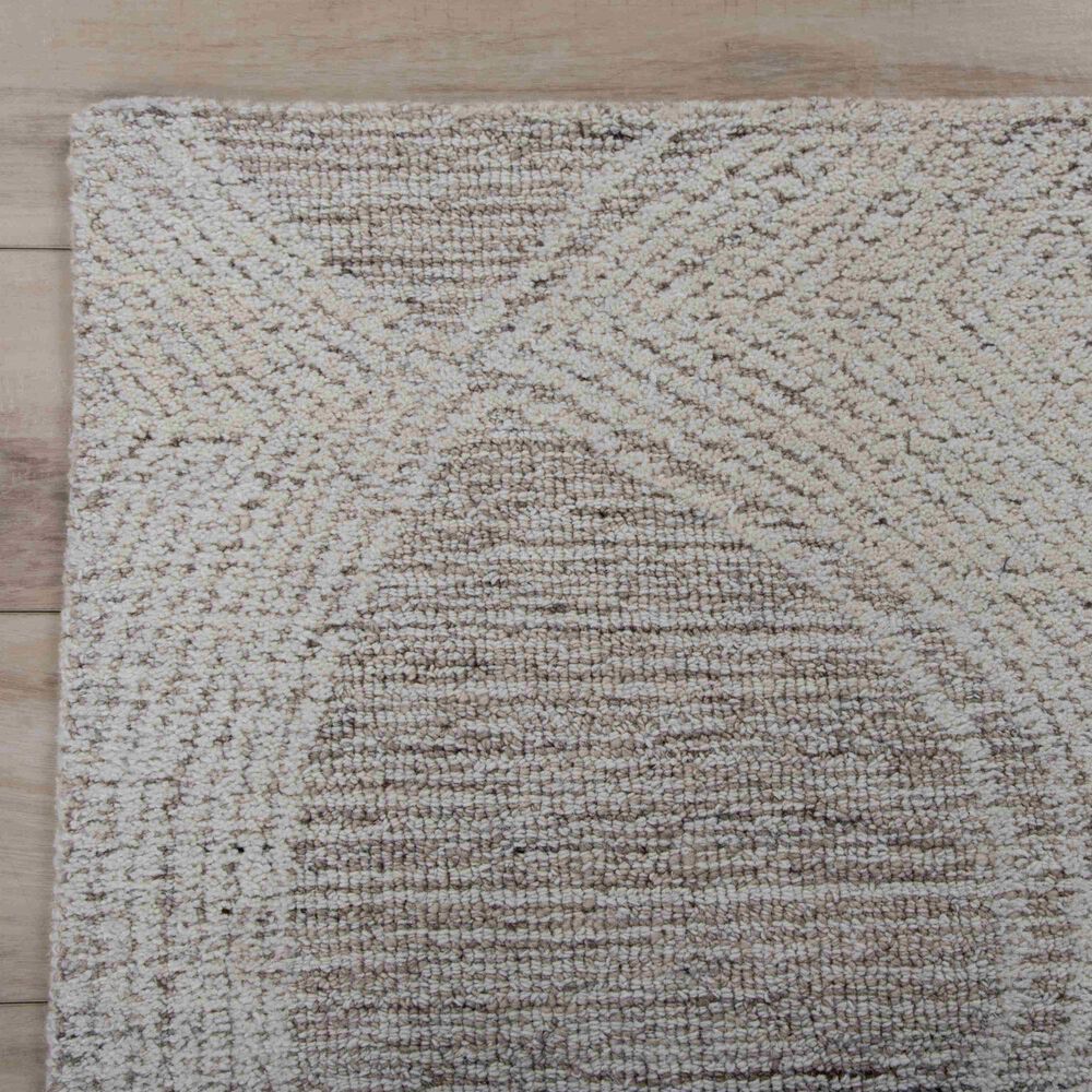 RIZZY Willow Abstract Brown, Ivory and Beige 9'9" x 13'9" Area Rug, , large