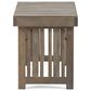 Hearth and Haven Kyoto Outdoor Folding Side Table with Slatted Top in Grey, , large