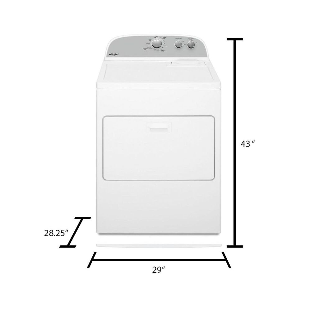 Whirlpool 7.0 Cu. Ft. Front Load Gas Dryer in White Nebraska