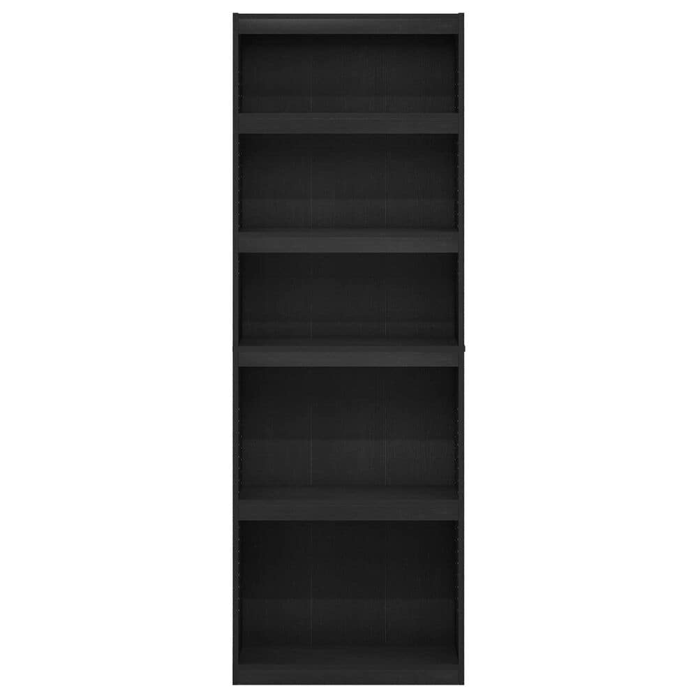 HOMLUX Enhanced Home 5-Tier Shelf Bookcase in Blackwood, , large