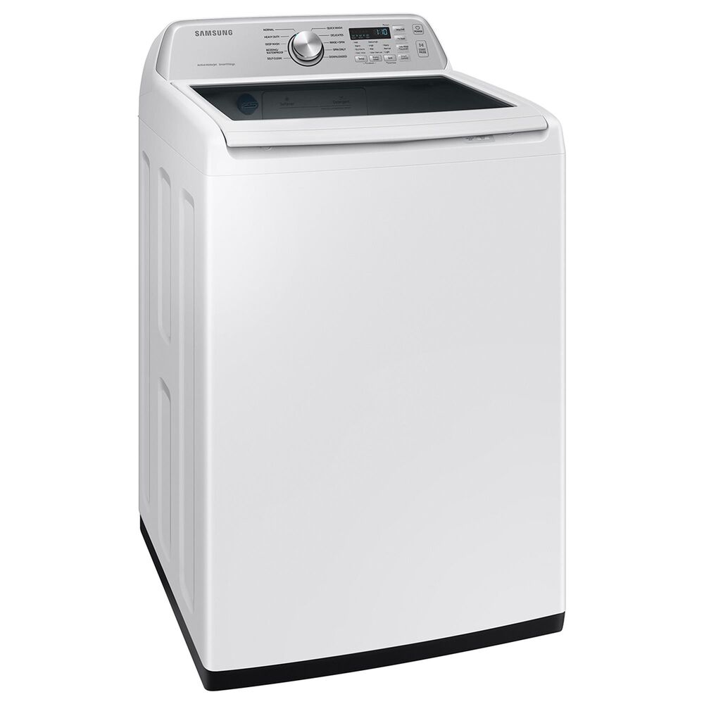 Samsung 4.7 Cu. Ft. Smart Top Load Washer and 7.4 Cu. Ft. Electric Dryer Laundry Pair in White, , large