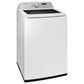 Samsung 4.7 Cu. Ft. Smart Top Load Washer and 7.4 Cu. Ft. Electric Dryer Laundry Pair in White, , large