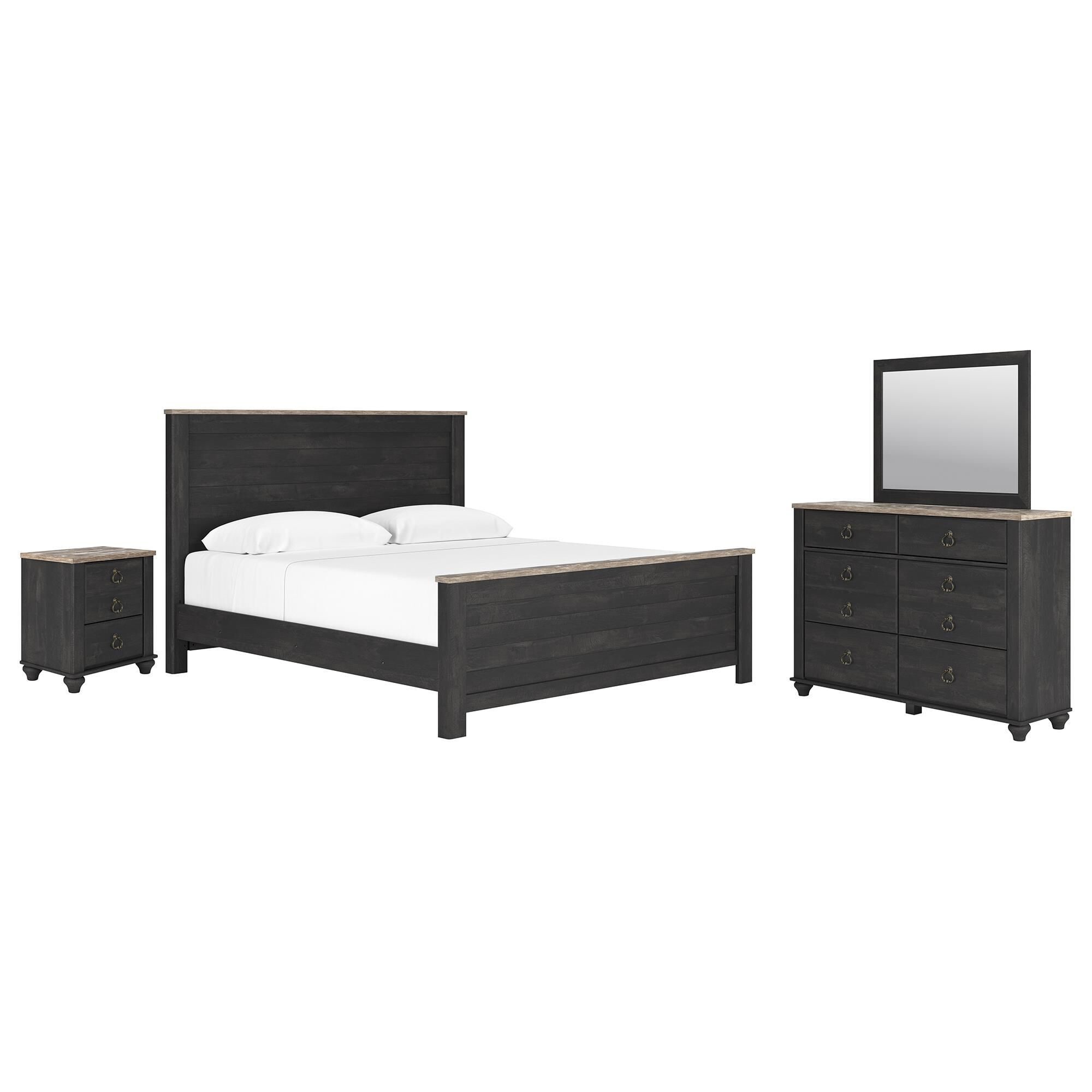 Signature Design by Ashley Nanforth 4 Piece King Bedroom Set in