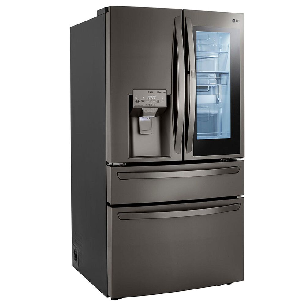 LG 23 Cu. Ft. Smart wi-fi Enabled InstaView Door-in-Door Counter-Depth Refrigerator w/ Craft Ice Maker - Black Stainless Steel, , large