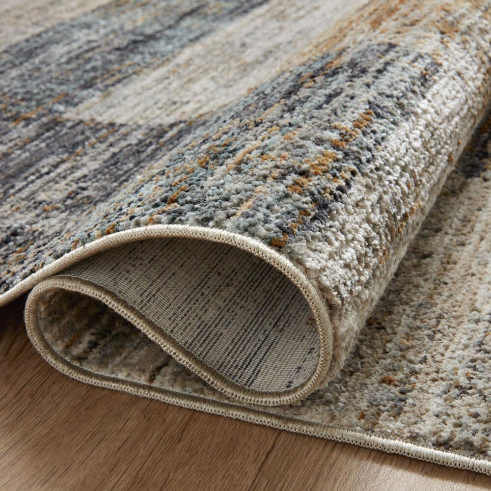Loloi Soho 2&#39;7&quot; x 12&#39; Grey and Gold Runner, , large