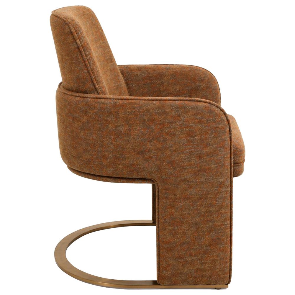 Casabianca Home Brenda Arm Chair in Cinnamon Brown, , large