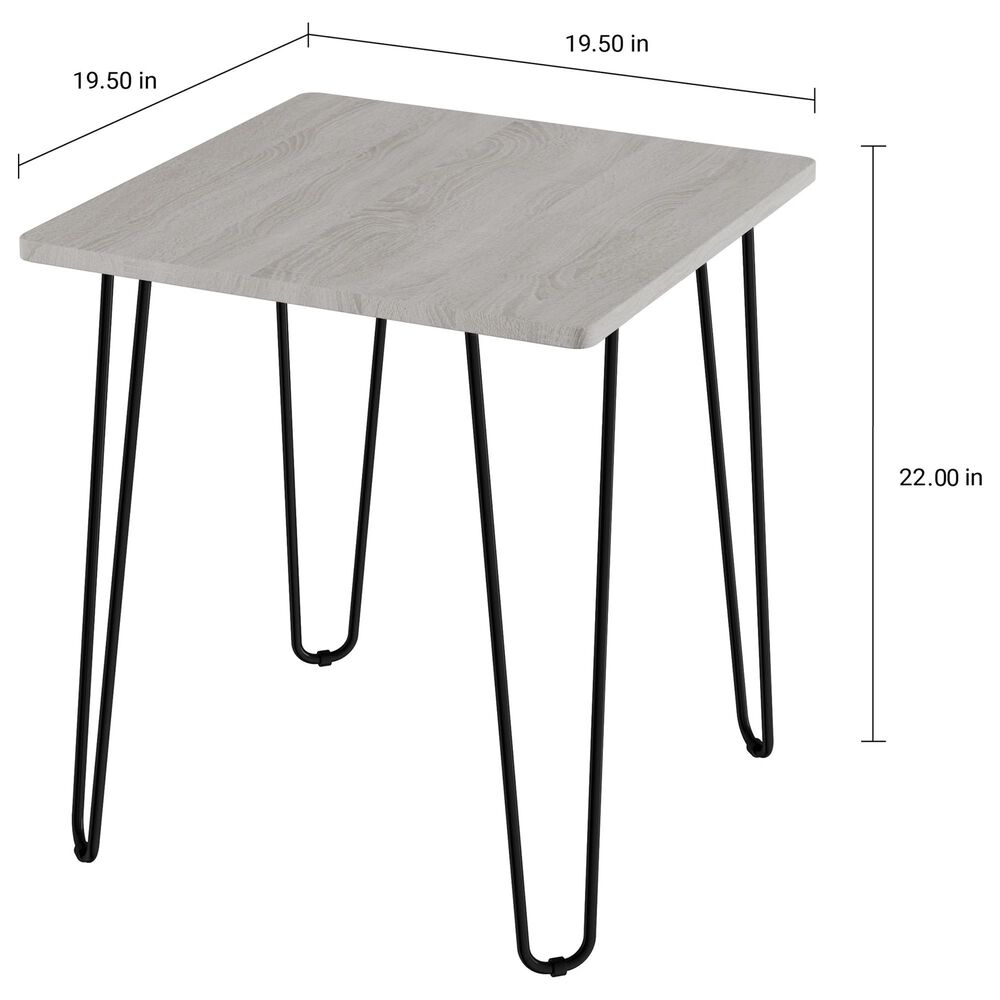Timberlake Hastings Home End Table in Driftwood Gray, , large
