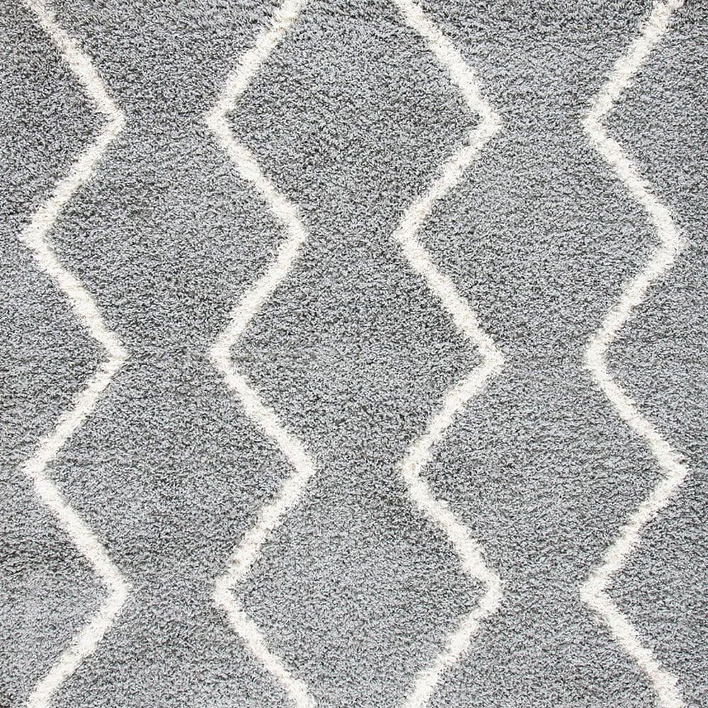 Safavieh Venus Shag VNS680J 5&#39;3&quot; x 7&#39;6&quot; Grey and Ivory Area Rug, , large