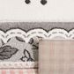 Safavieh Carousel CRK153 4" Square Pink and Ivory Kids  Area Rug, , large