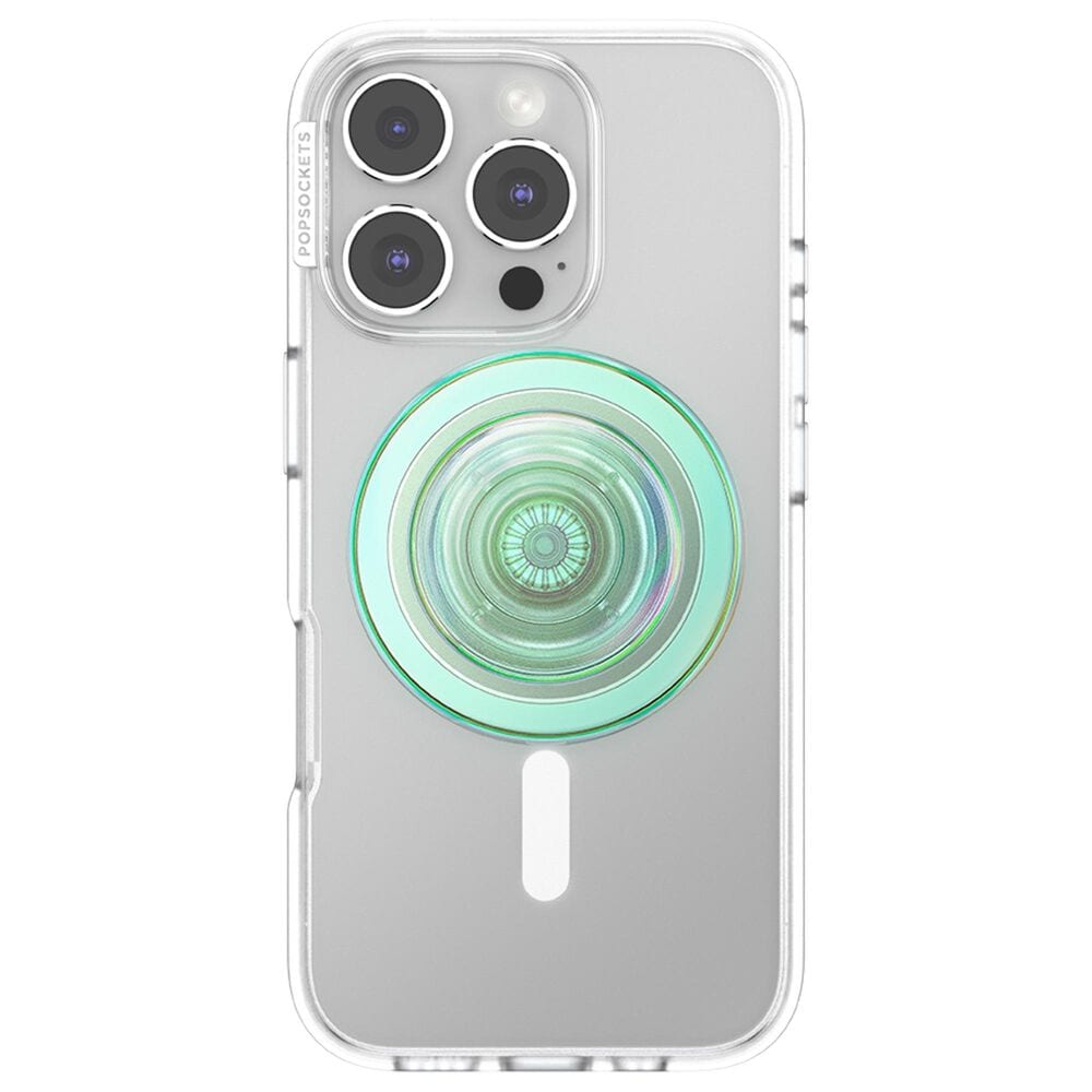 PopSockets MagSafe Circle PopGrip in Iridescent Turqoise, , large