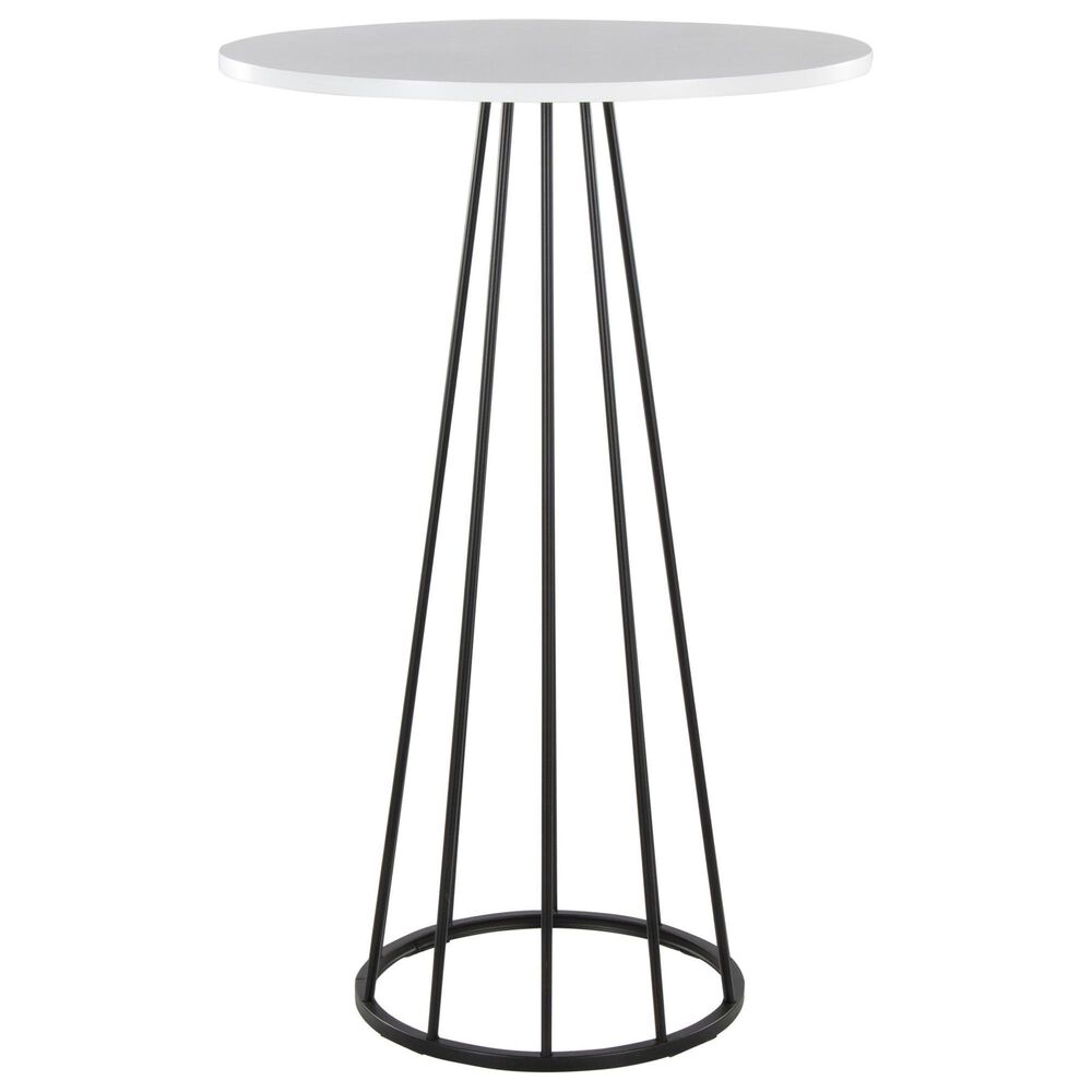 LumiSource Canary Bar Table in Black and White - Table Only, , large