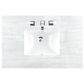 James Martin Vanities Myrrin 36" Vanity in Bright White with 3 cm Arctic Fall Solid Surface Top, , large