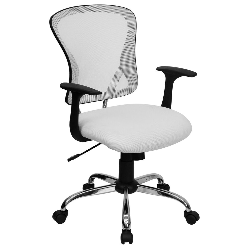 Flash Furniture Swivel Task Chair in White, , large