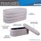 Rta Products Storage Ottoman Bench in Taupe, , large