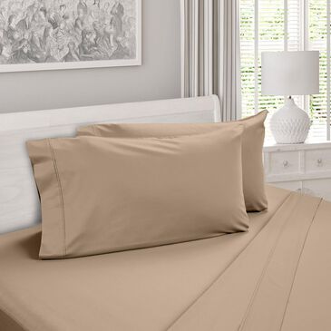 DreamFit DreamCool 4-Piece 100% Egyptian Cotton Split California King Sheet Set in Truffle, , large