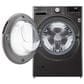 LG 4.5 Cu. Ft. Front Load Washer with TurboWash 360 in Black Steel, , large