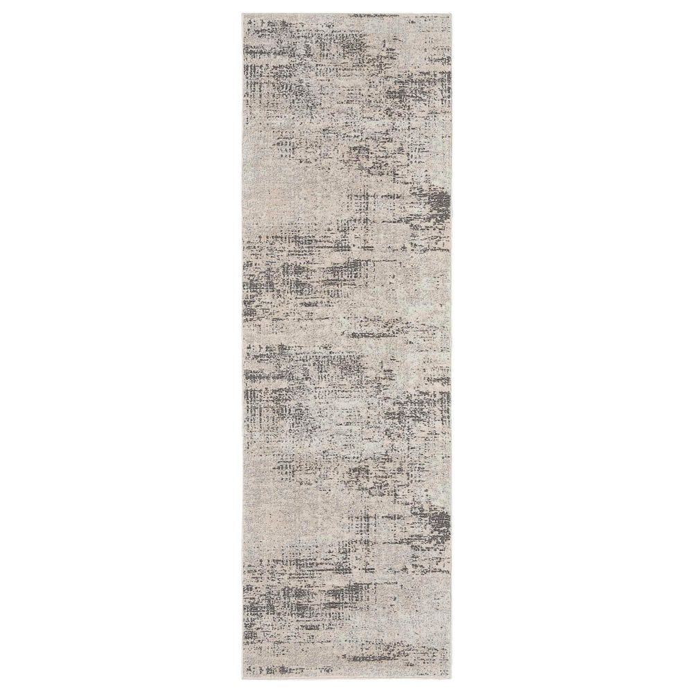 Nourison Rush 2"3" x 7"3" Ivory and Beige Kids Runner, , large