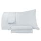 HN International 4-Piece Queen Sateen Sheet Set in Light Blue, , large