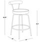 Lumisource Rhonda Swivel Counter Stool with White Cushion in Gold (Set of 2), , large