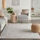 Nourison Infinite 5"3" x 7"8" Light Grey Area Rug, , large