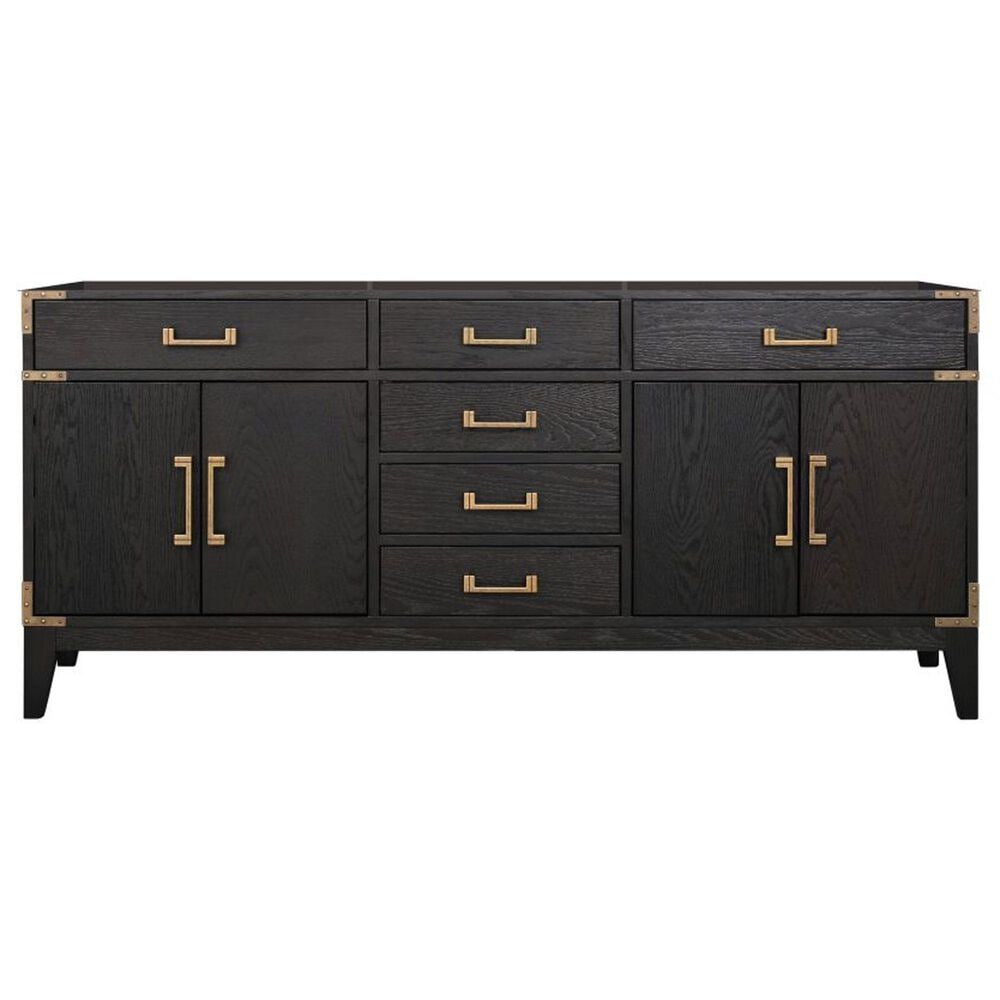 Lexora Home Laurel 72&quot; Double Bathroom Vanity in Black Oak with White Cultured Marble Top and Rectangular Sinks, , large