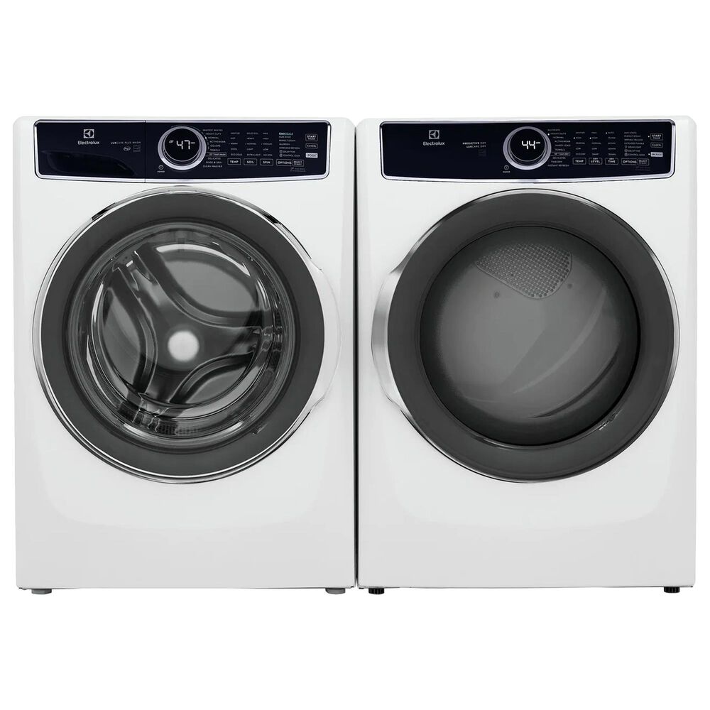 Electrolux 4.5 Cu. Ft. Front Load Washer and 8 Cu. Ft. Gas Dryer Laundry Pair in White, , large