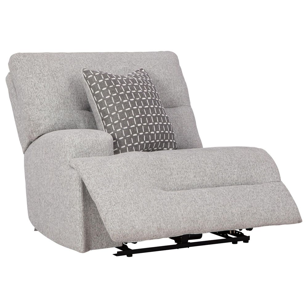 Ashley Acklen Place 6-Piece Power Right Facing Reclining Sectional with Chaise in Pewter, , large