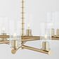 Quorum Juniper 8-Light Chandelier in Aged Brass, , large