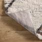 Loloi Levitt Shag 5"3" x 7"6" Ivory and Fiesta Area Rug, , large