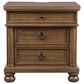 Ashley Rowlenstown 3 Drawer Nightstand in Medium Brown with Outlet and USB Ports, , large