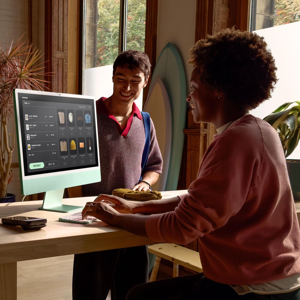 Apple 24-Inch iMac with Retina 4.5K display: Apple M4 Chip with 8-core CPU and 8-core GPU 16GB Unified Memory, 256GB SSD in Silver &#40;Latest Model&#41;, , large