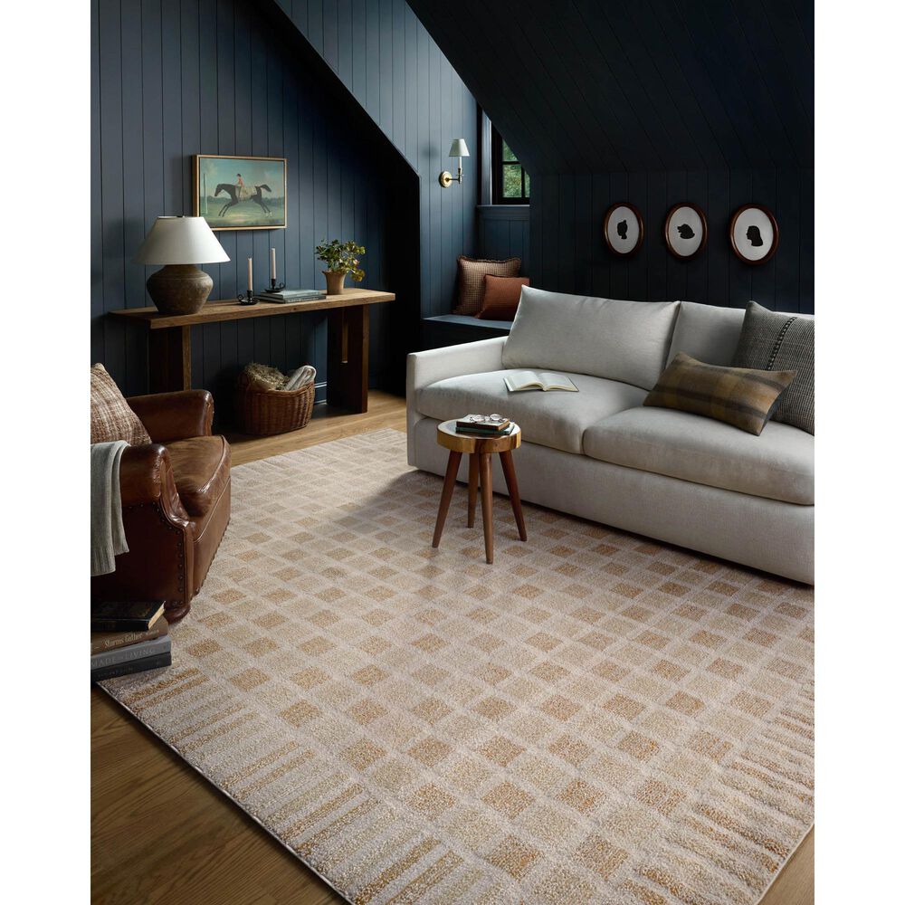 Chris Loves Julia x Loloi Calvin Bone and Natural 5'3" x 7'6" Area Rug, , large