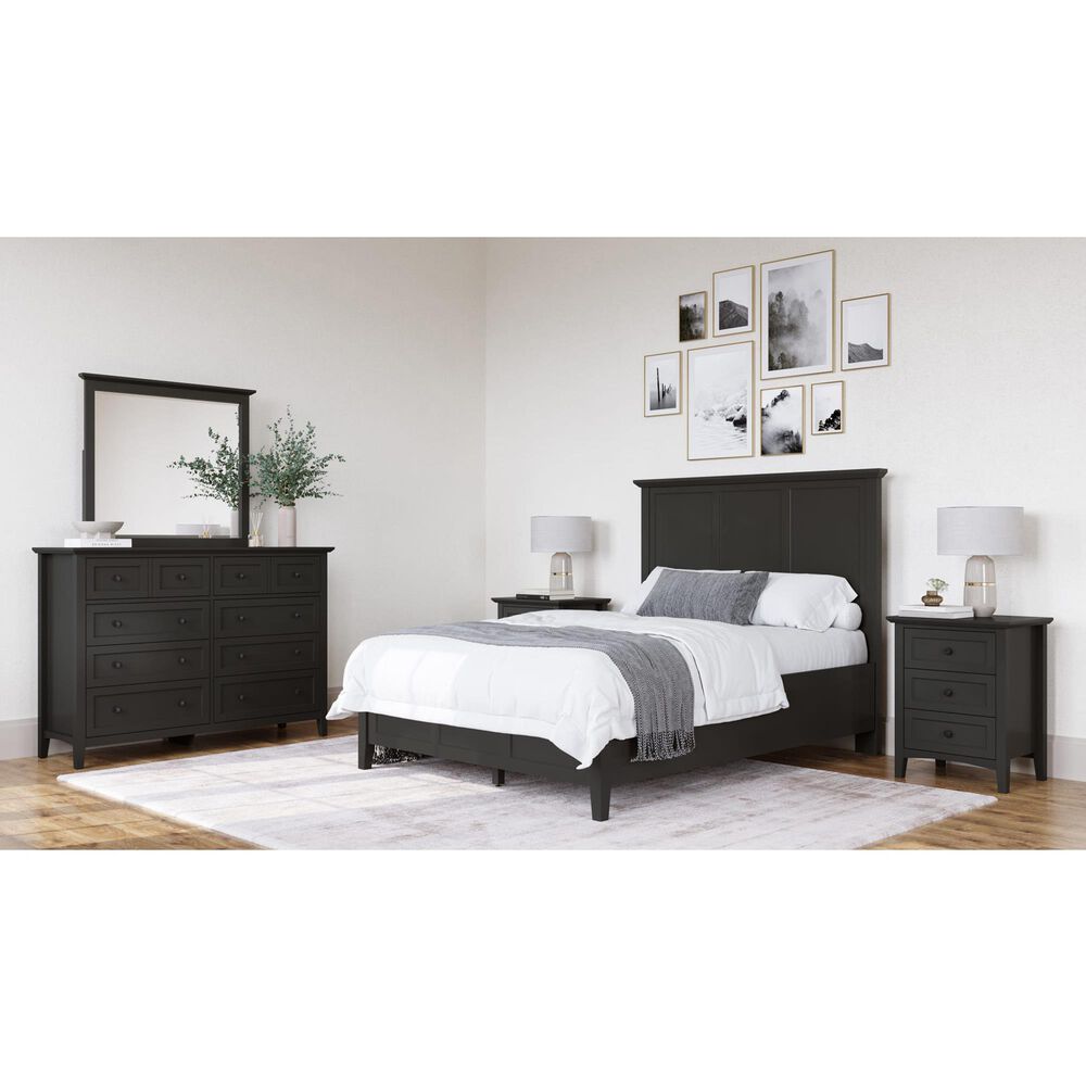 Urban Home Grace Dresser and Mirror in Raven Black, , large