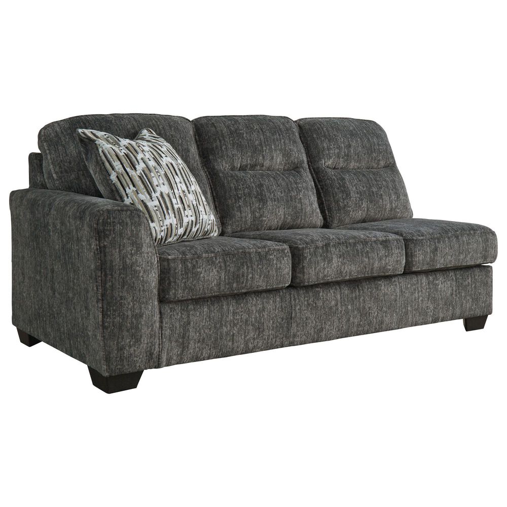 Ashley Lonoke 2-Piece Stationary Sectional Set with Right-Arm Facing Corner Chaise in Gunmetal, , large