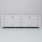 Lexora Home Jacques 84" Double Bathroom Vanity in White with 2 cm White Carrara Marble Top and Rectangular Sinks, , large