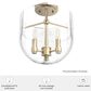 Hunter Sacha 3-Light Semi-Flush Mount in Alturas Gold, , large