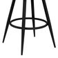 Blue River Amador 26" Counter Stool with Vintage Gray Cushion in Black Powder Coated, , large
