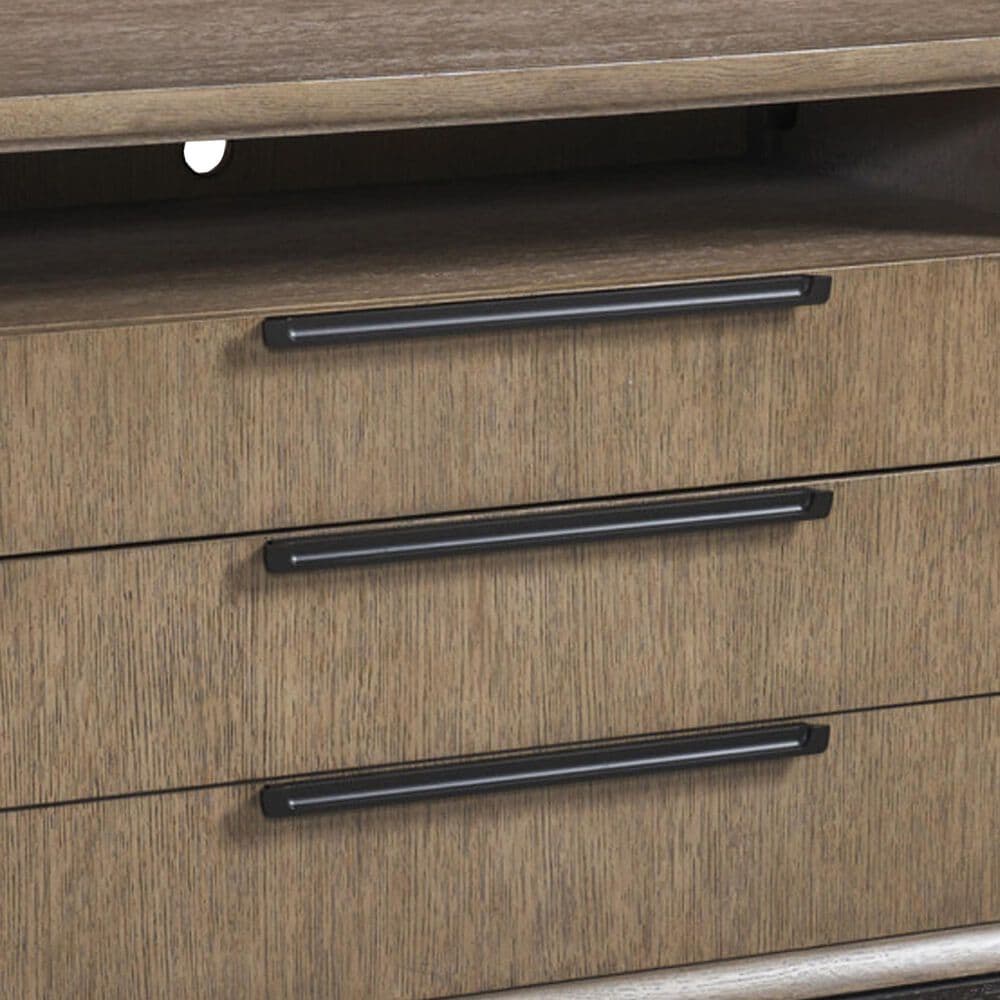 Lexington Furniture Zanzibar Monrovia 92&quot; Media Console in Medium Taupe, Deep Espresso and Dark Umber, , large