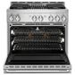 JennAir 36" Smart Professional Gas Range with Grill in Stainless Steel, , large